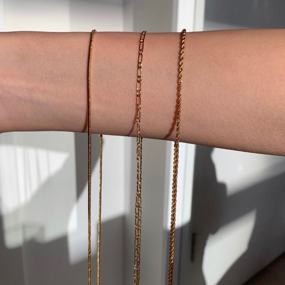 24K gold filled chain necklace